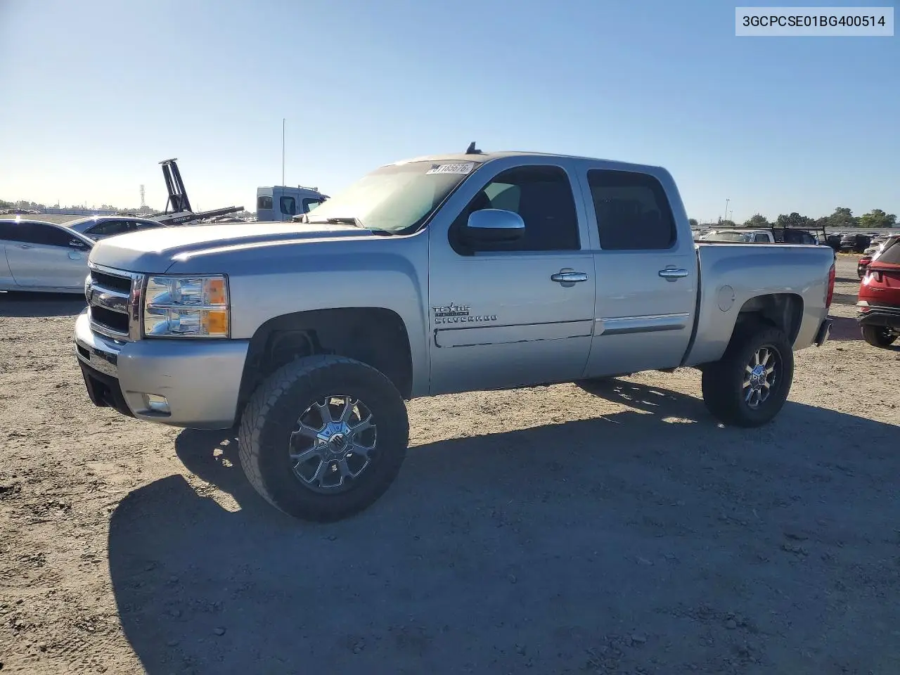 2011 Chevrolet Silverado C1500 Lt VIN: 3GCPCSE01BG400514 Lot: 61185676