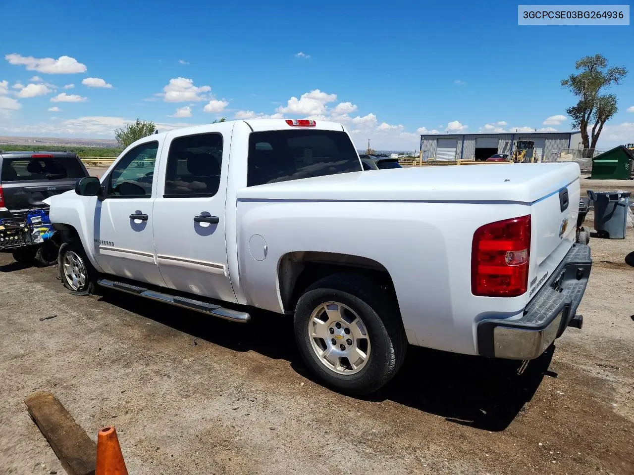 2011 Chevrolet Silverado C1500 Lt VIN: 3GCPCSE03BG264936 Lot: 61635256