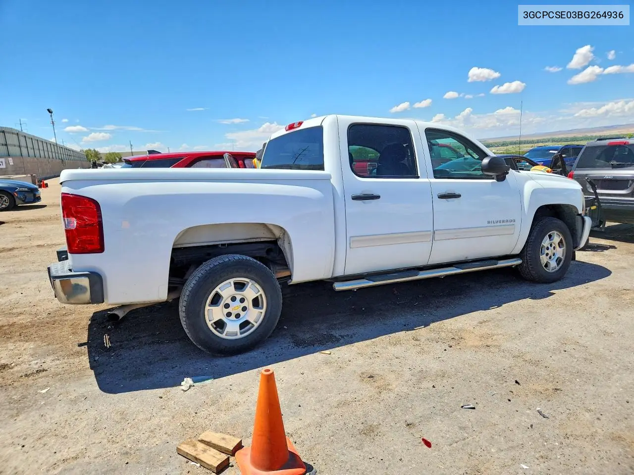 2011 Chevrolet Silverado C1500 Lt VIN: 3GCPCSE03BG264936 Lot: 61635256