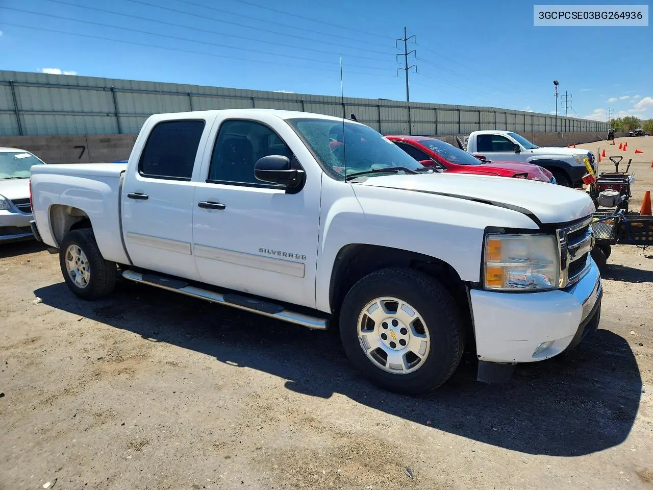 2011 Chevrolet Silverado C1500 Lt VIN: 3GCPCSE03BG264936 Lot: 61635256
