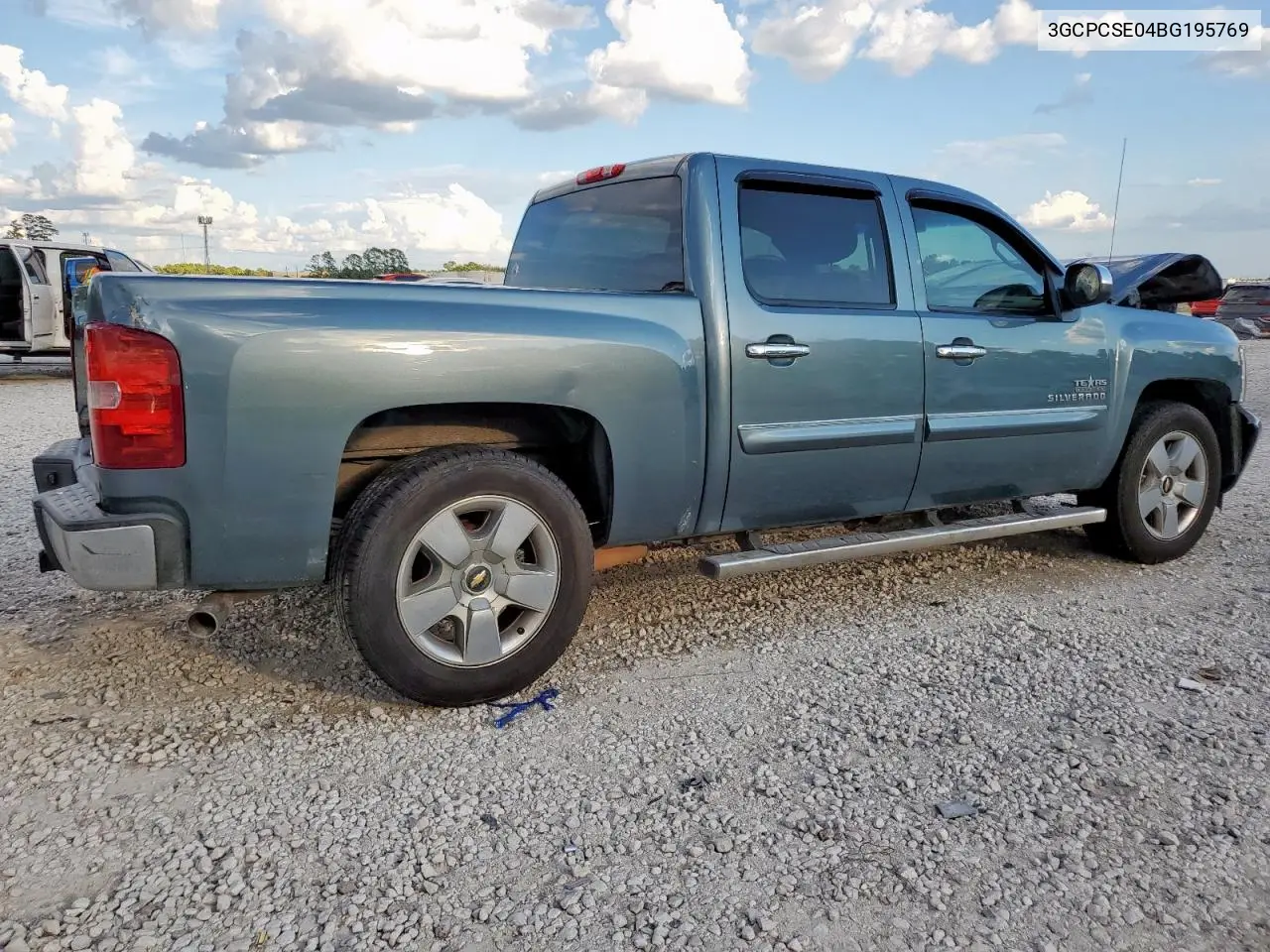 3GCPCSE04BG195769 2011 Chevrolet Silverado C1500 Lt
