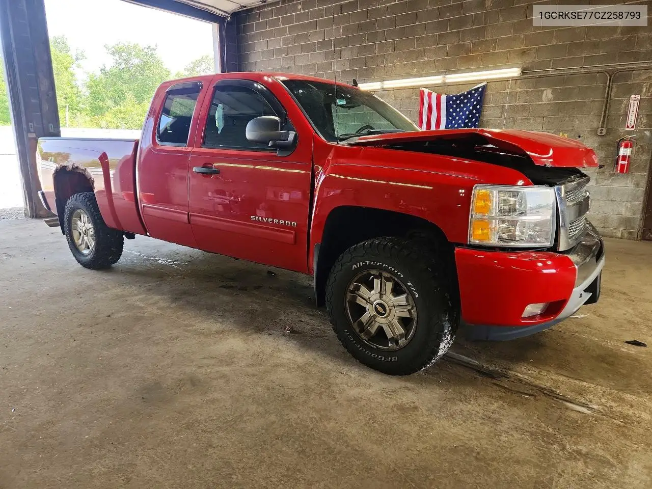 2012 Chevrolet Silverado K1500 Lt VIN: 1GCRKSE77CZ258793 Lot: 59232576