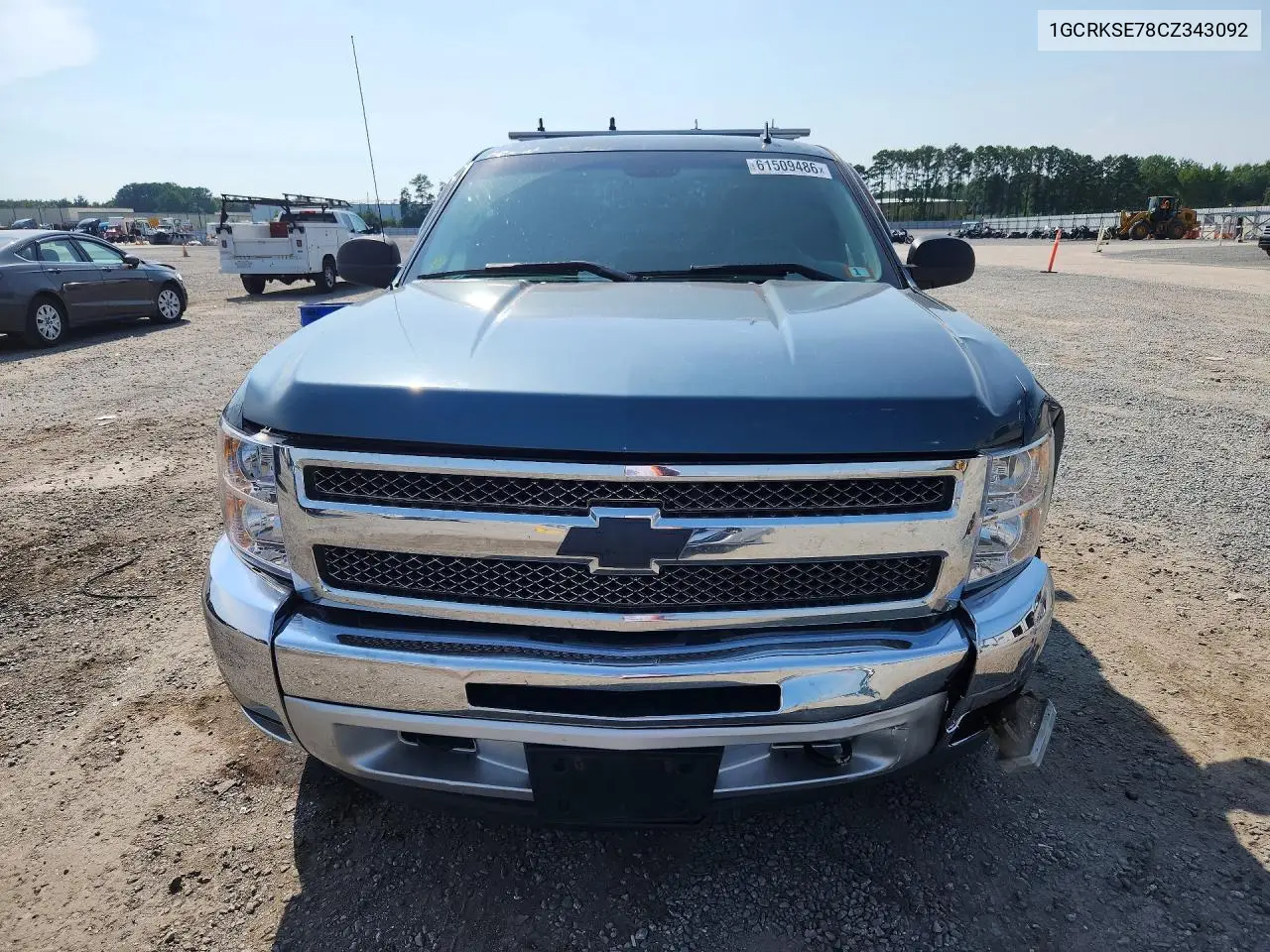 2012 Chevrolet Silverado K1500 Lt VIN: 1GCRKSE78CZ343092 Lot: 61509486