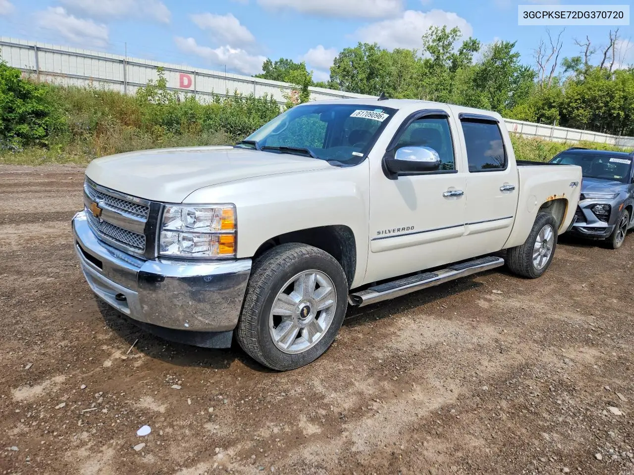 2013 Chevrolet Silverado K1500 Lt VIN: 3GCPKSE72DG370720 Lot: 61709096