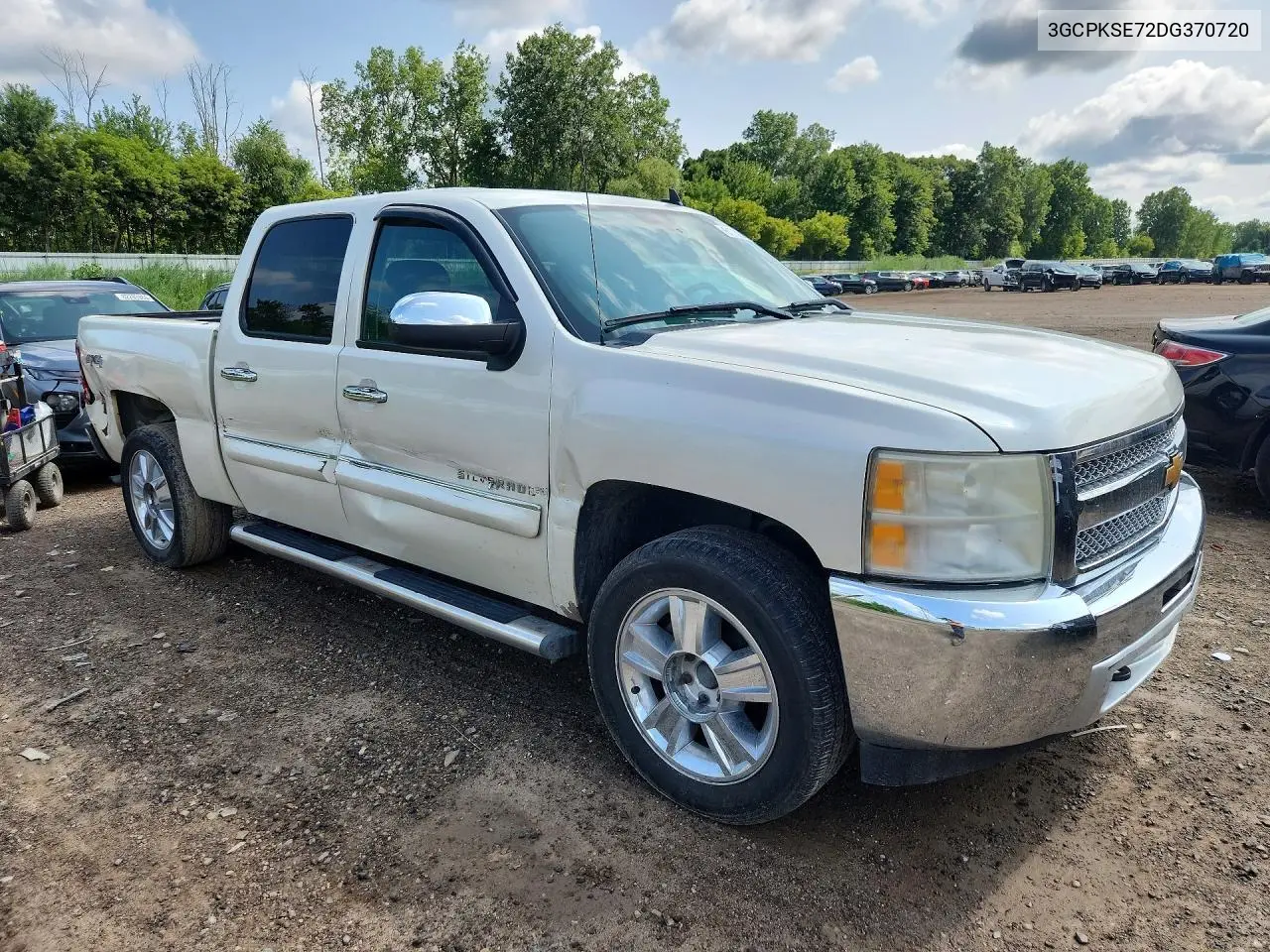 2013 Chevrolet Silverado K1500 Lt VIN: 3GCPKSE72DG370720 Lot: 61709096