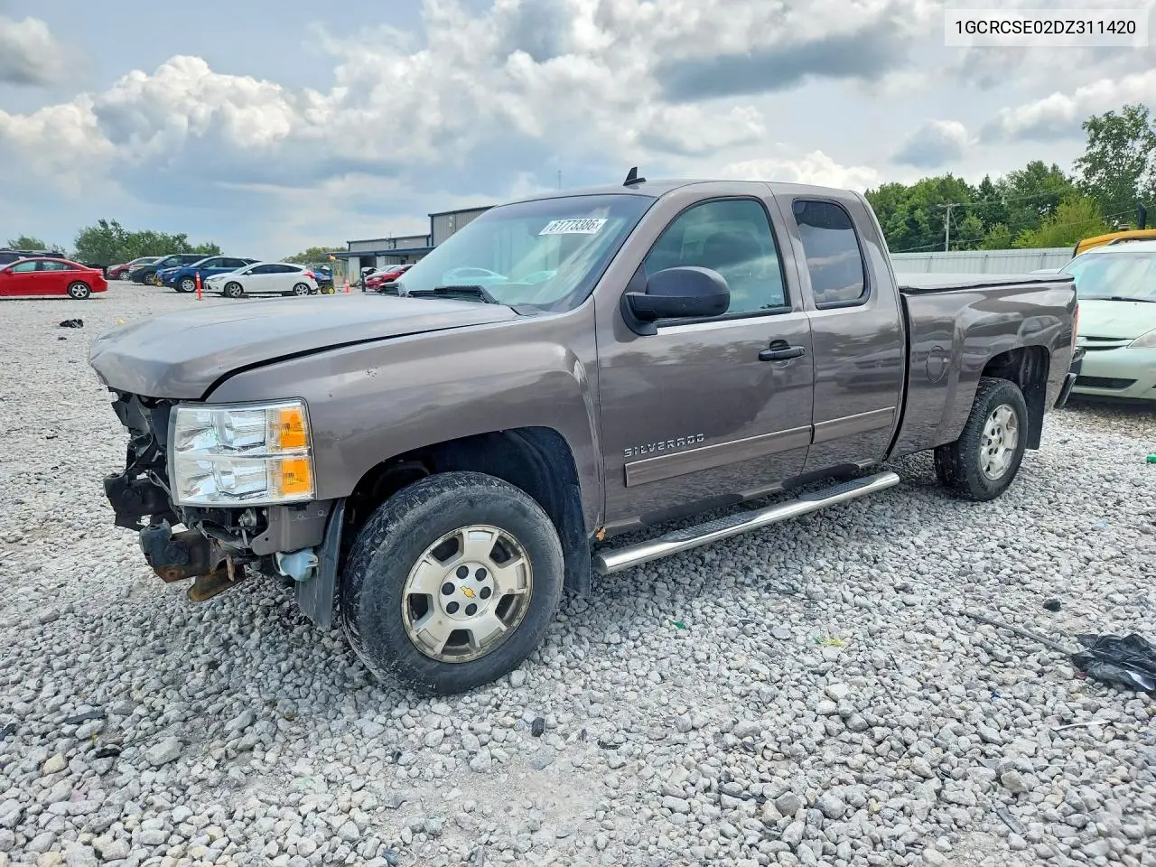 2013 Chevrolet Silverado C1500 Lt VIN: 1GCRCSE02DZ311420 Lot: 61773386