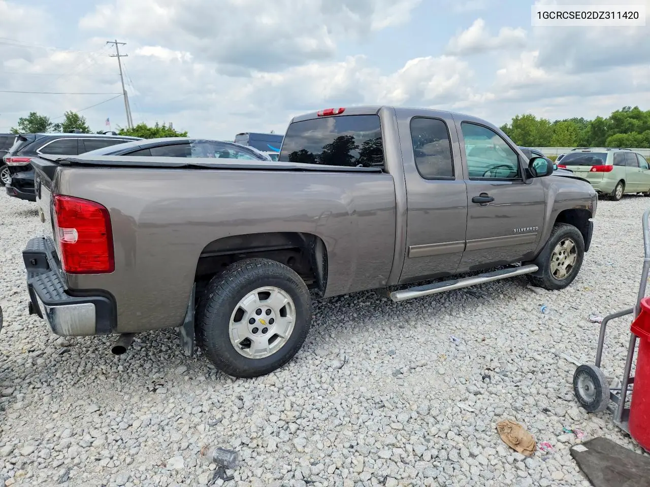 2013 Chevrolet Silverado C1500 Lt VIN: 1GCRCSE02DZ311420 Lot: 61773386