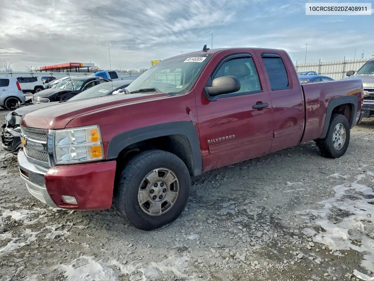 1GCRCSE02DZ408911 2013 Chevrolet Silverado C1500 Lt