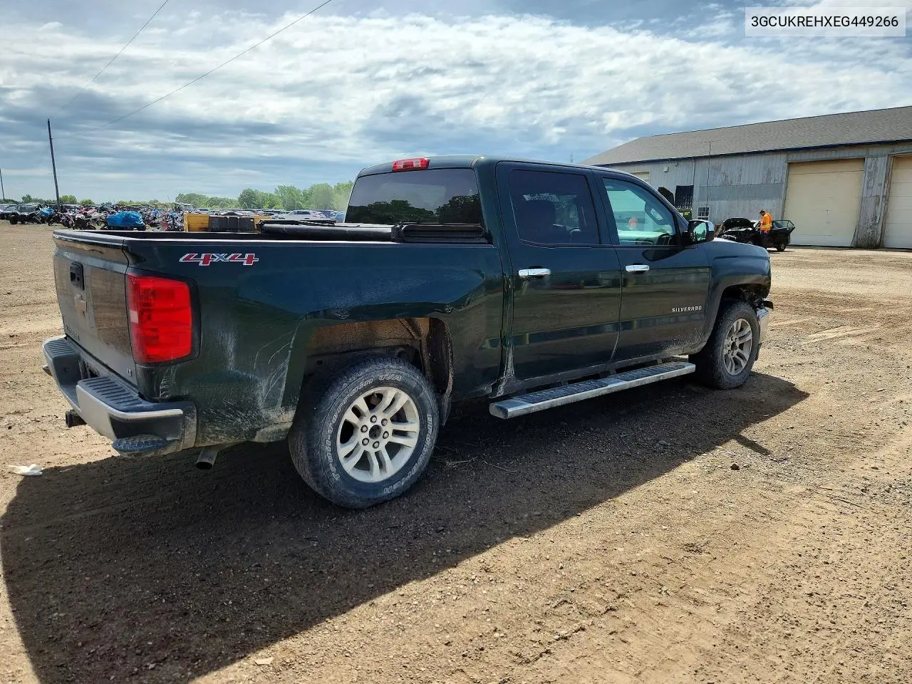 2014 Chevrolet Silverado K1500 Lt VIN: 3GCUKREHXEG449266 Lot: 53933516