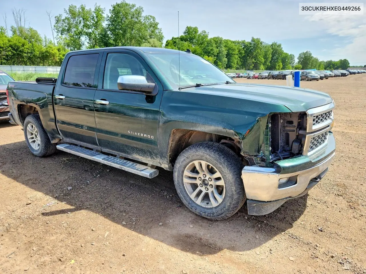 2014 Chevrolet Silverado K1500 Lt VIN: 3GCUKREHXEG449266 Lot: 53933516