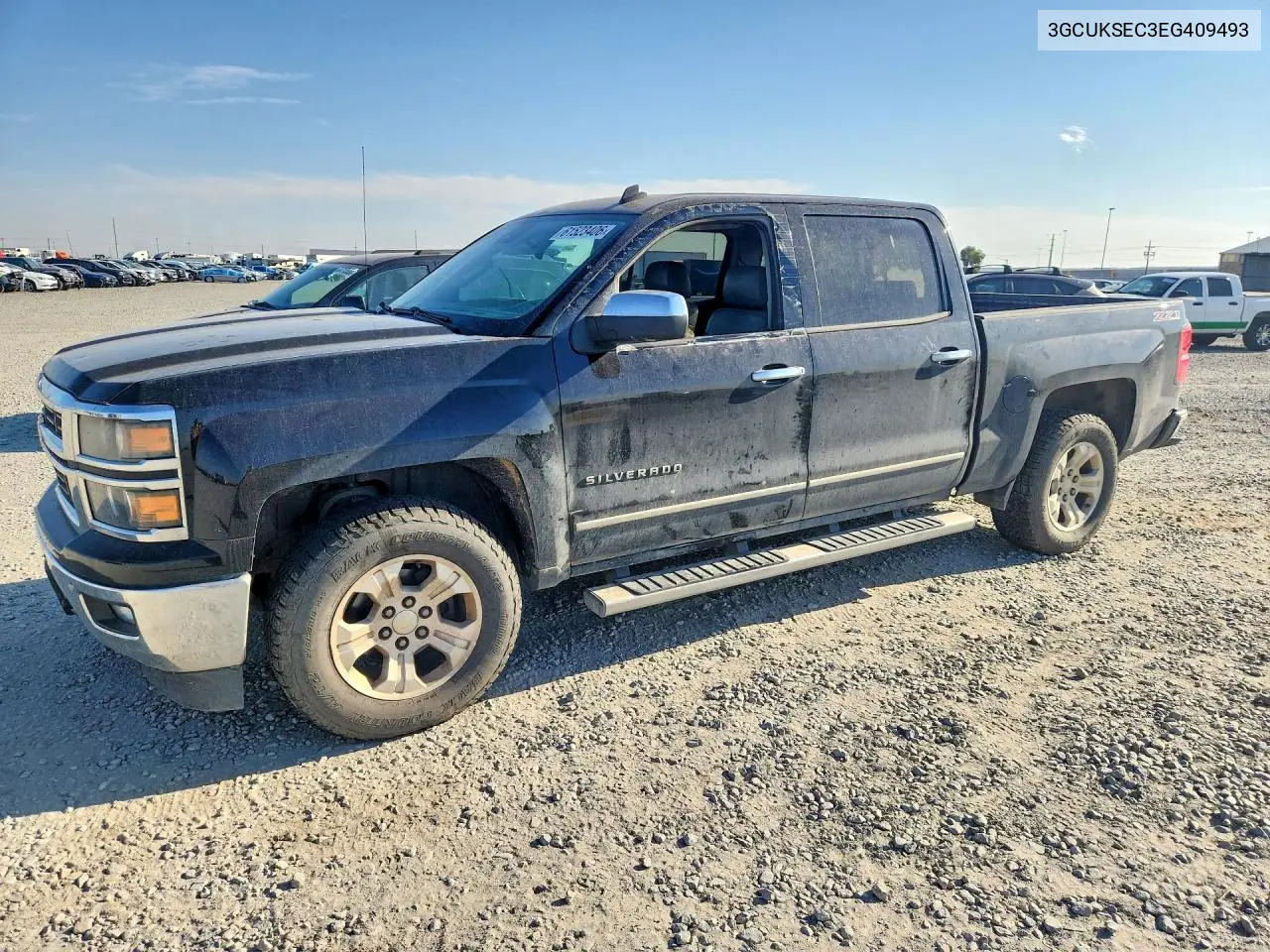 2014 Chevrolet Silverado K1500 Ltz VIN: 3GCUKSEC3EG409493 Lot: 61523406