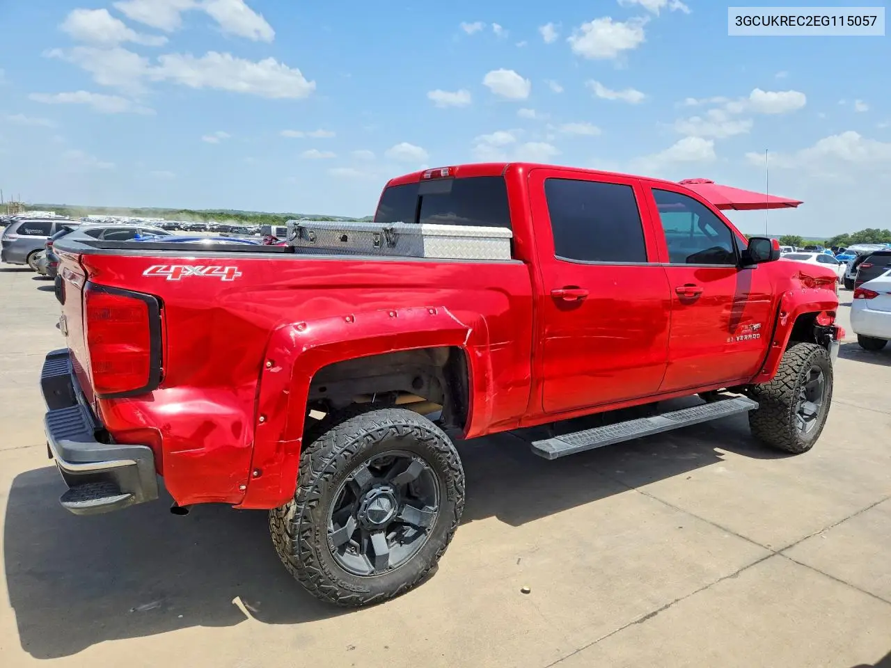 2014 Chevrolet Silverado K1500 Lt VIN: 3GCUKREC2EG115057 Lot: 61620626
