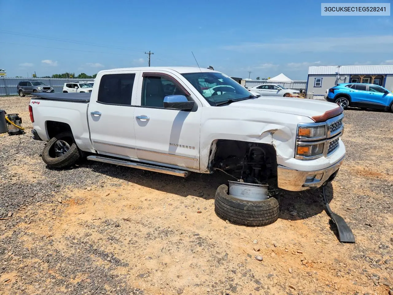 2014 Chevrolet Silverado K1500 Ltz VIN: 3GCUKSEC1EG528241 Lot: 61939636