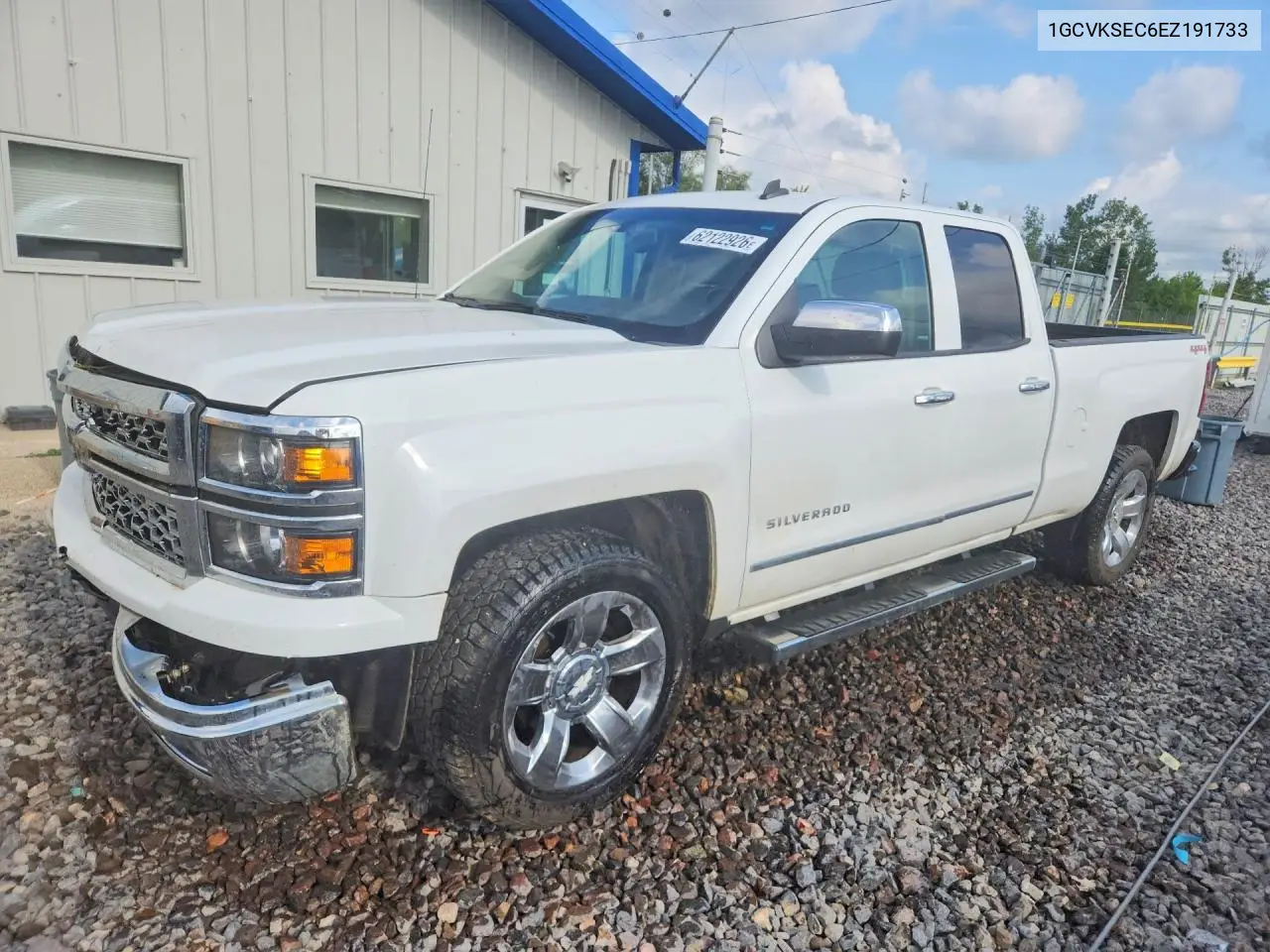 2014 Chevrolet Silverado K1500 Ltz VIN: 1GCVKSEC6EZ191733 Lot: 62122926