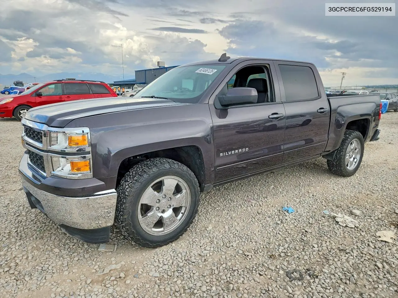 2015 Chevrolet Silverado C1500 Lt VIN: 3GCPCREC6FG529194 Lot: 62466126