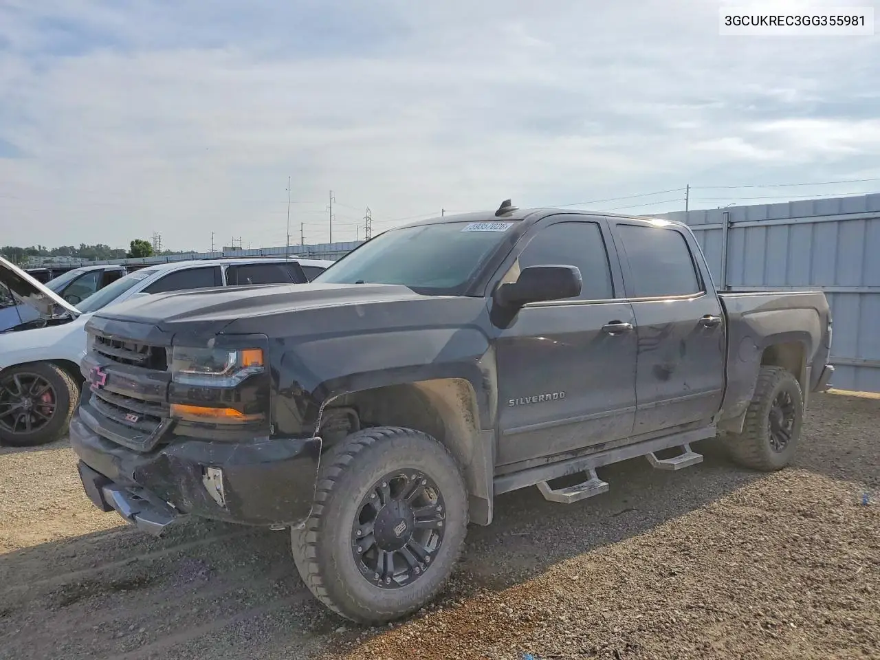 2016 Chevrolet Silverado K1500 Lt VIN: 3GCUKREC3GG355981 Lot: 59357026