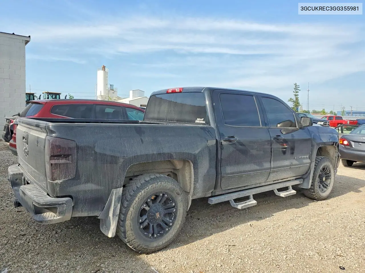 2016 Chevrolet Silverado K1500 Lt VIN: 3GCUKREC3GG355981 Lot: 59357026
