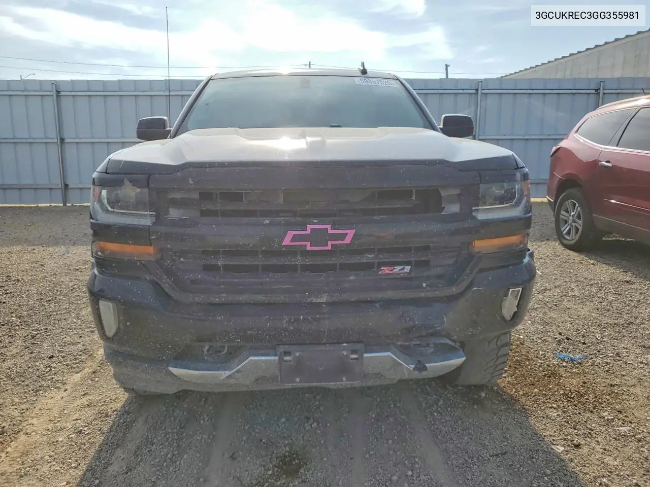 2016 Chevrolet Silverado K1500 Lt VIN: 3GCUKREC3GG355981 Lot: 59357026