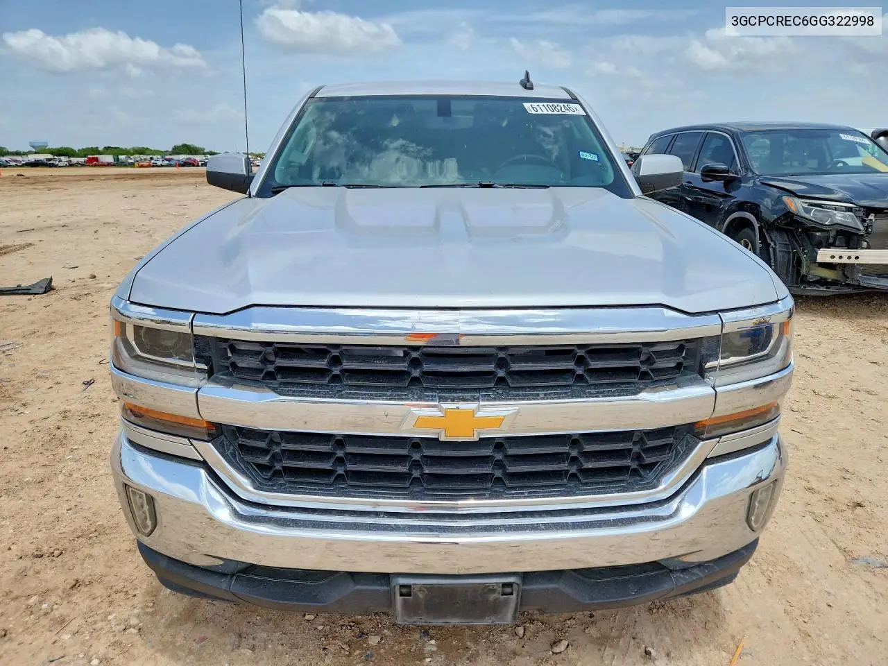 2016 Chevrolet Silverado C1500 Lt VIN: 3GCPCREC6GG322998 Lot: 61108246