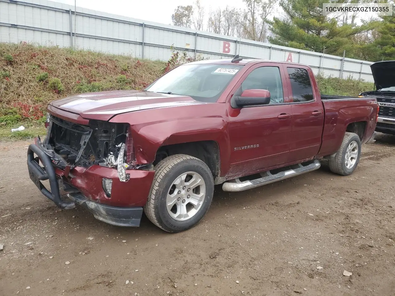 1GCVKRECXGZ150355 2016 Chevrolet Silverado K1500 Lt