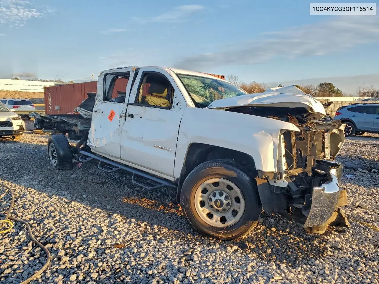 1GC4KYCG3GF116514 2016 Chevrolet Silverado K3500