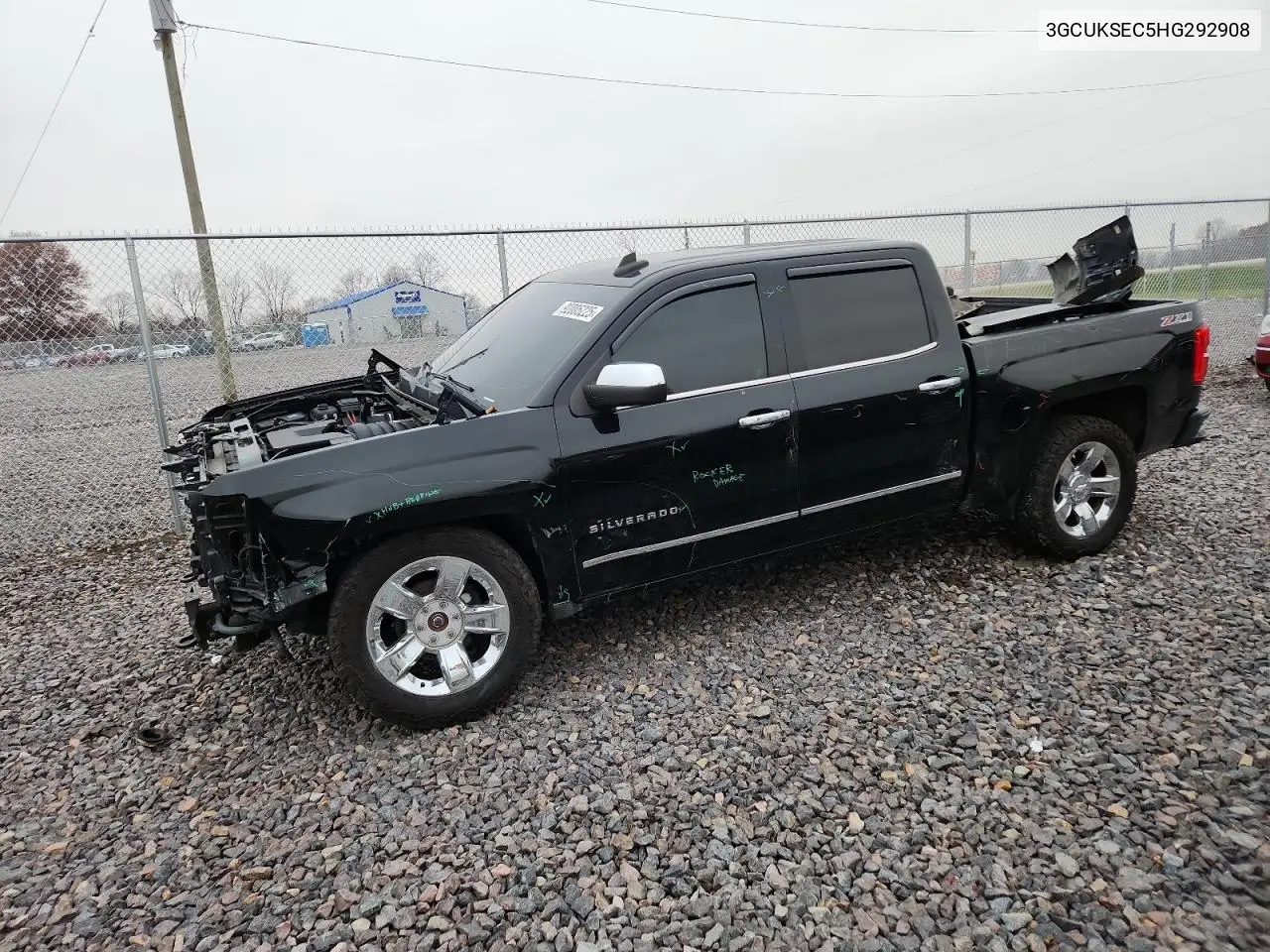 3GCUKSEC5HG292908 2017 Chevrolet Silverado K1500 Ltz