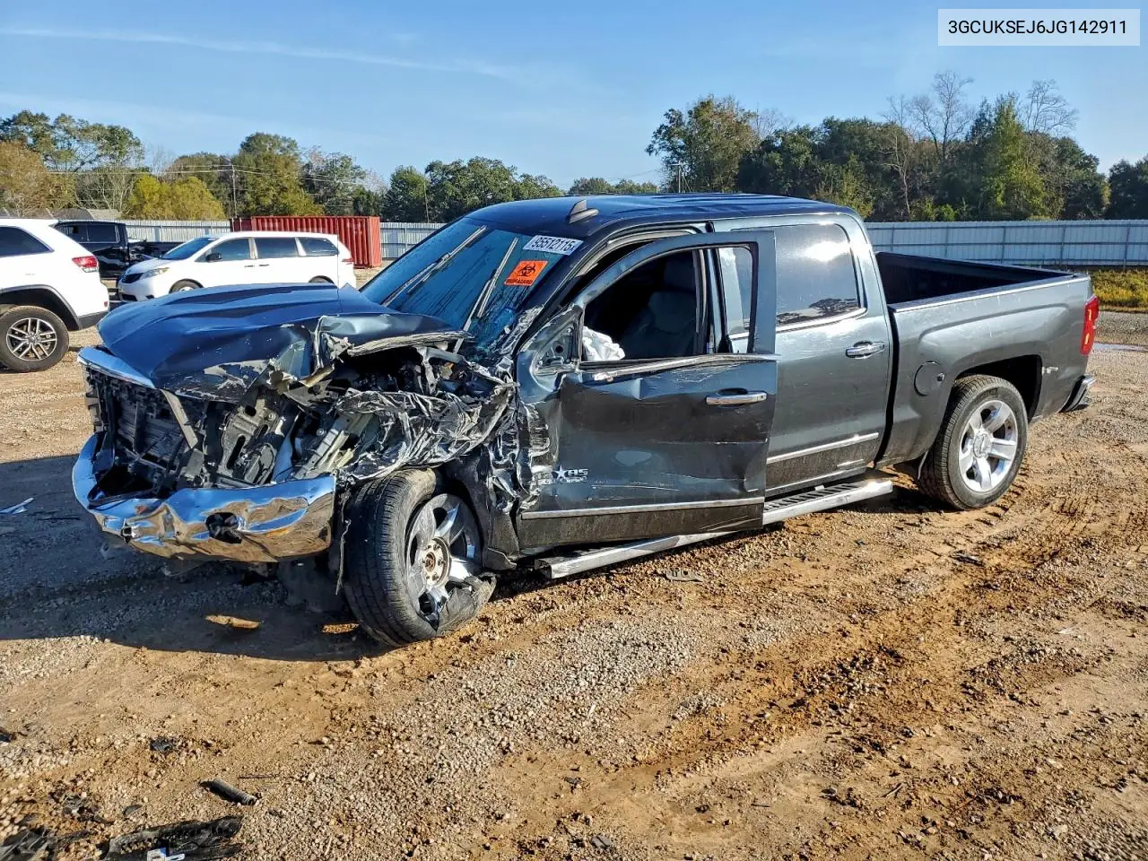 3GCUKSEJ6JG142911 2018 Chevrolet Silverado K1500 Ltz
