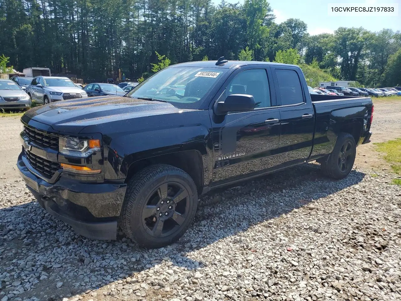 2018 Chevrolet Silverado K1500 Custom VIN: 1GCVKPEC8JZ197833 Lot: 59238346