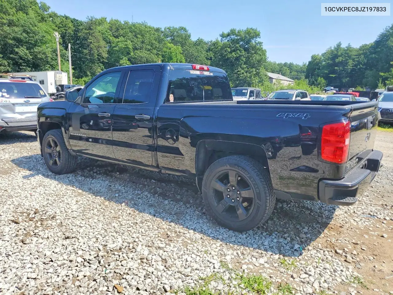 2018 Chevrolet Silverado K1500 Custom VIN: 1GCVKPEC8JZ197833 Lot: 59238346