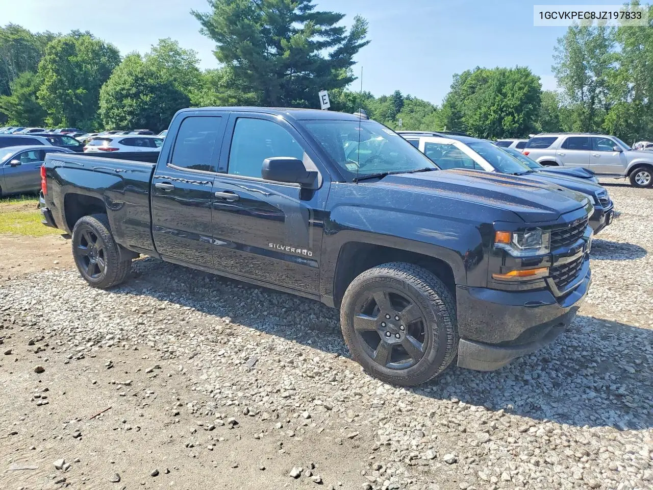 2018 Chevrolet Silverado K1500 Custom VIN: 1GCVKPEC8JZ197833 Lot: 59238346