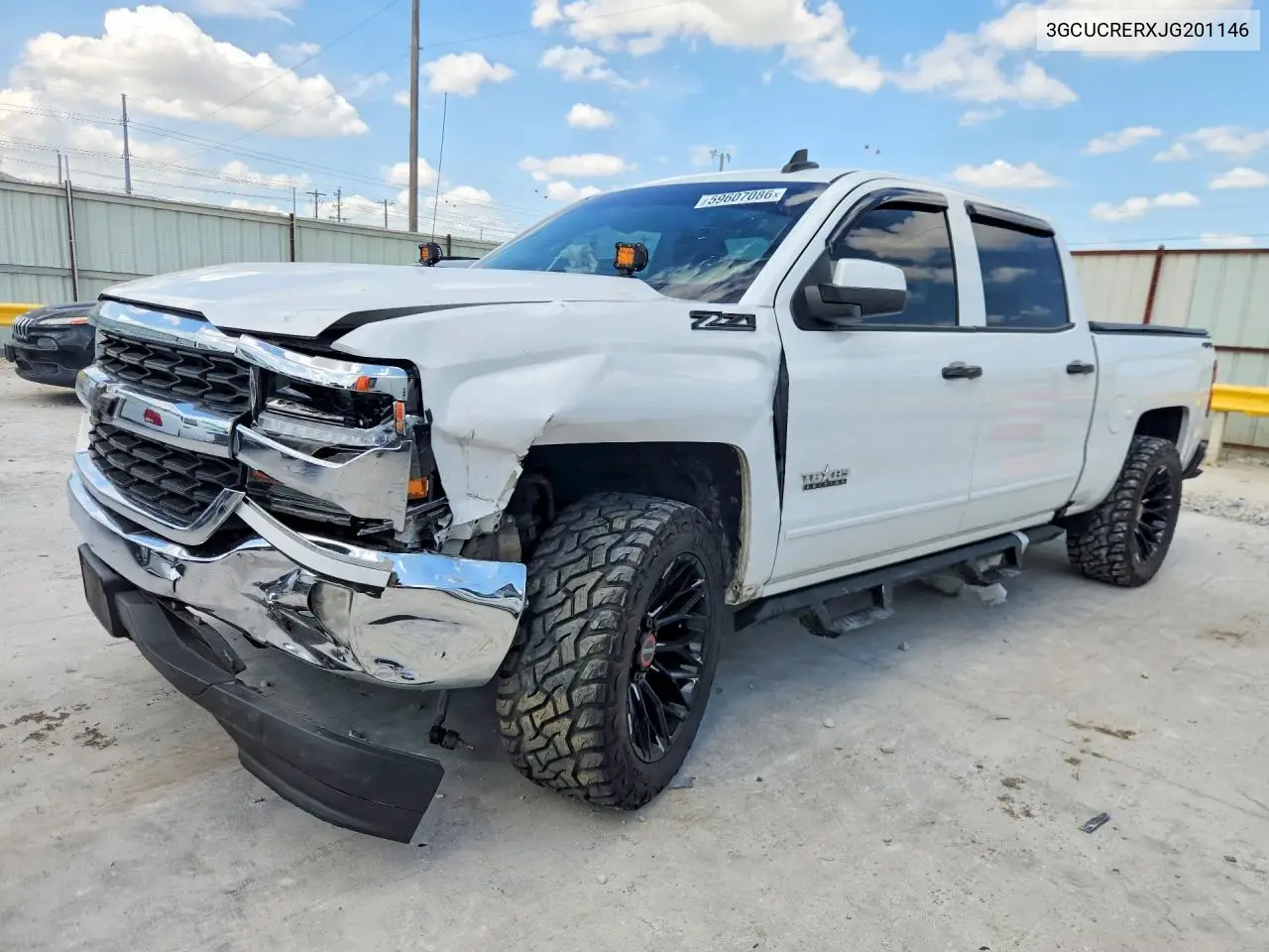 2018 Chevrolet Silverado C1500 Lt VIN: 3GCUCRERXJG201146 Lot: 59607086