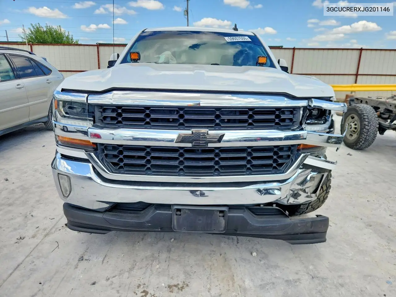 2018 Chevrolet Silverado C1500 Lt VIN: 3GCUCRERXJG201146 Lot: 59607086