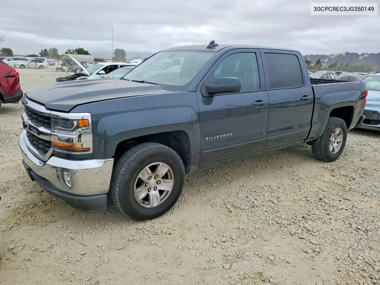 2018 Chevrolet Silverado C1500 Lt VIN: 3GCPCREC3JG350149 Lot: 59639546