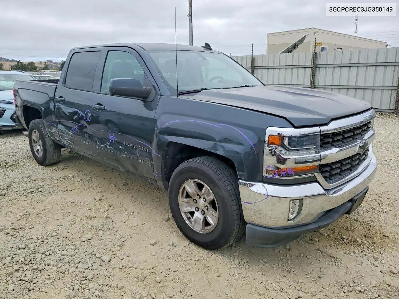 2018 Chevrolet Silverado C1500 Lt VIN: 3GCPCREC3JG350149 Lot: 59639546