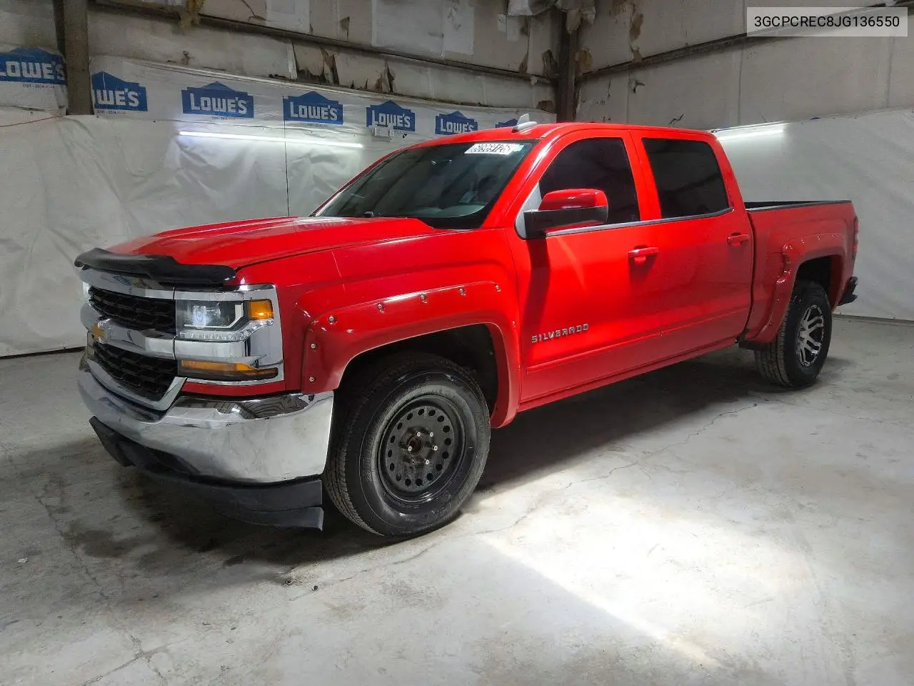 2018 Chevrolet Silverado C1500 Lt VIN: 3GCPCREC8JG136550 Lot: 60969126