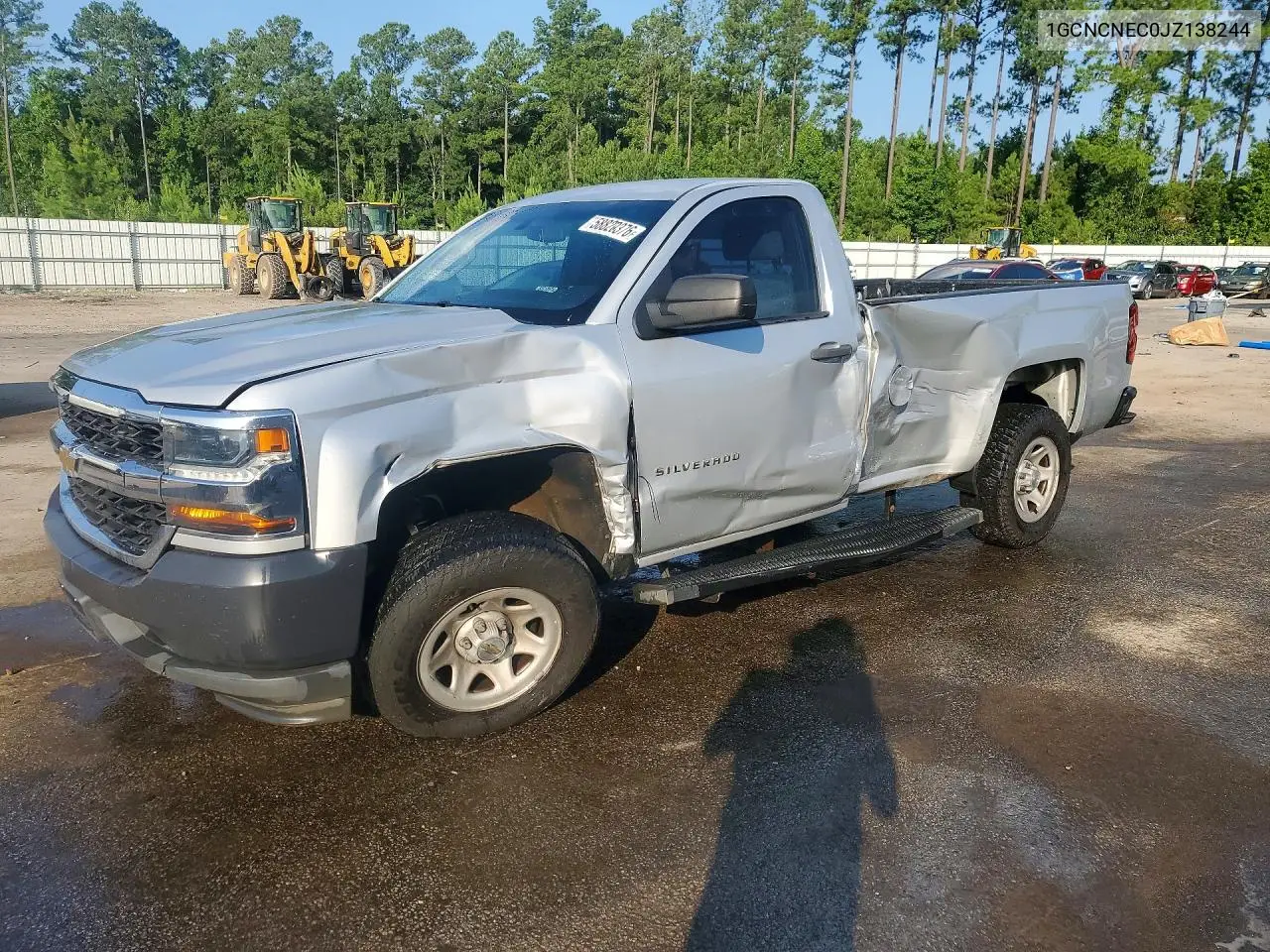 2018 Chevrolet Silverado C1500 VIN: 1GCNCNEC0JZ138244 Lot: 61644416