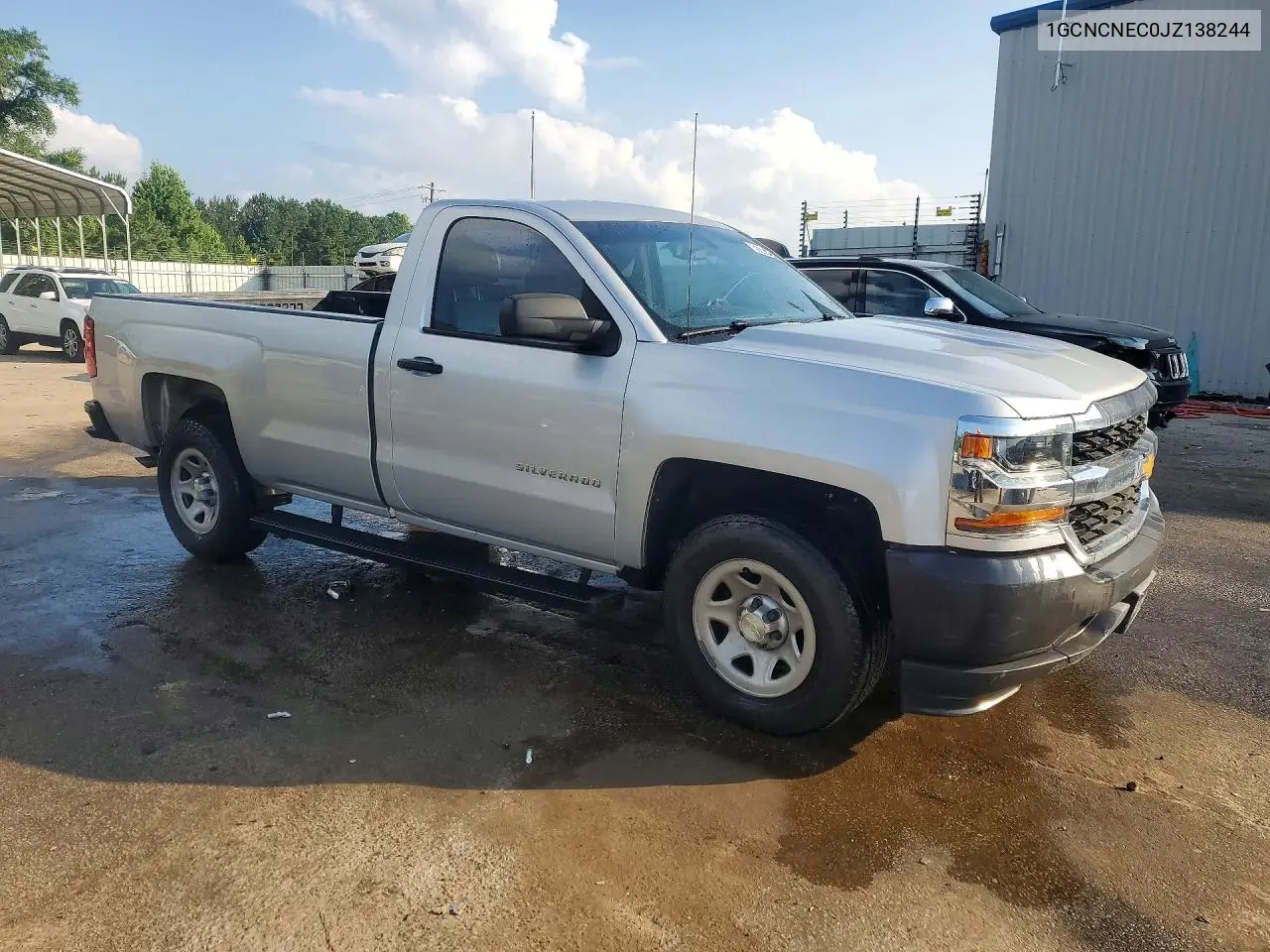 2018 Chevrolet Silverado C1500 VIN: 1GCNCNEC0JZ138244 Lot: 61644416