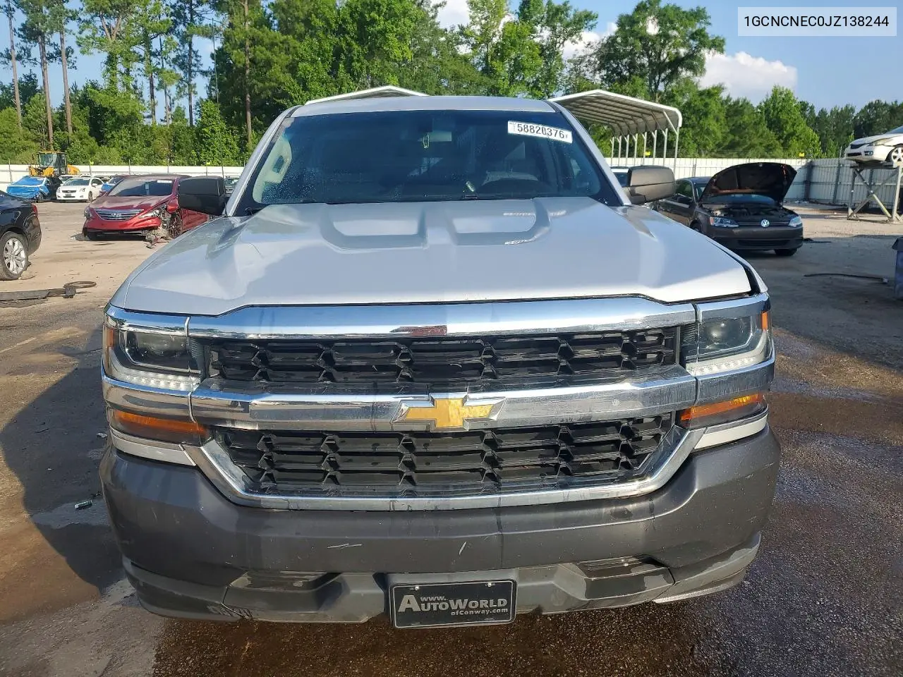 2018 Chevrolet Silverado C1500 VIN: 1GCNCNEC0JZ138244 Lot: 61644416
