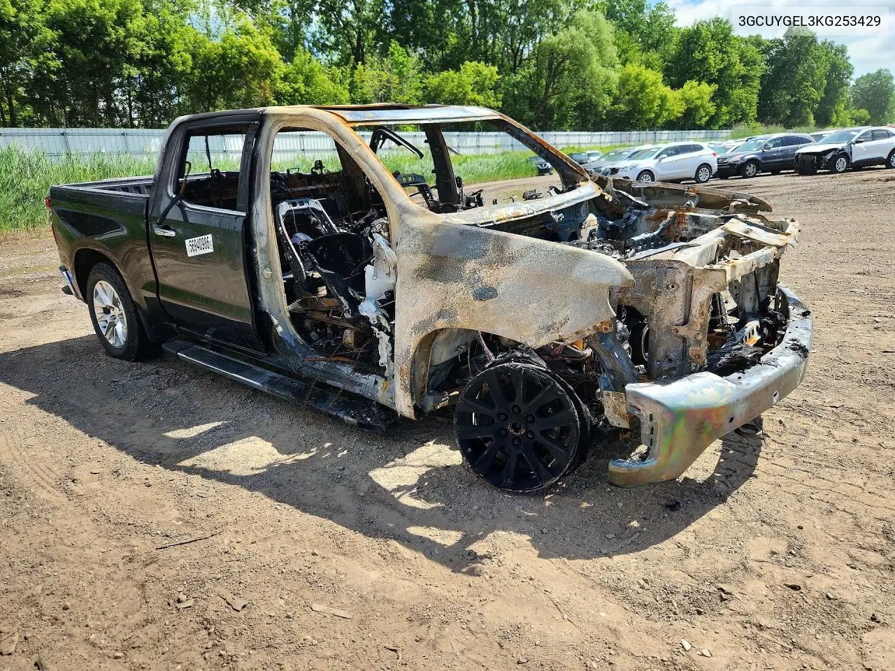 2019 Chevrolet Silverado K1500 Ltz VIN: 3GCUYGEL3KG253429 Lot: 56940986