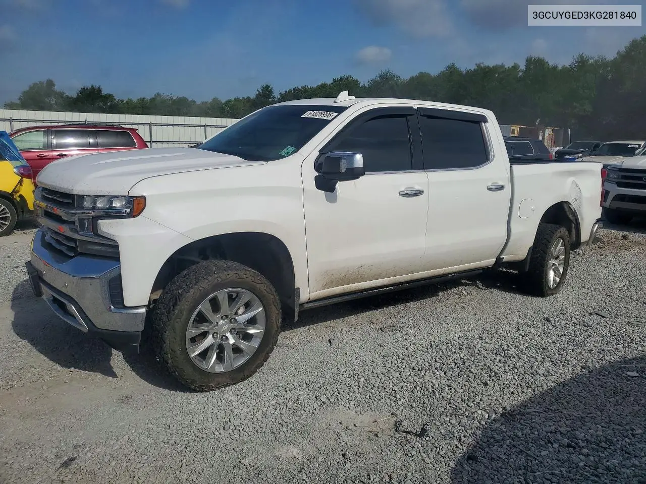 2019 Chevrolet Silverado K1500 Ltz VIN: 3GCUYGED3KG281840 Lot: 61026996