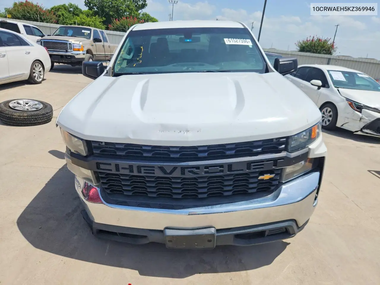 2019 Chevrolet Silverado C1500 VIN: 1GCRWAEH5KZ369946 Lot: 61527596