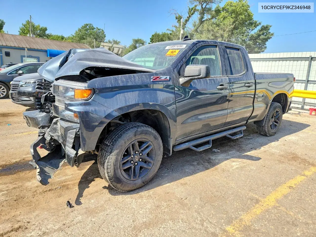 2019 Chevrolet Silverado K1500 Trail Boss Custom VIN: 1GCRYCEF9KZ346948 Lot: 61897696