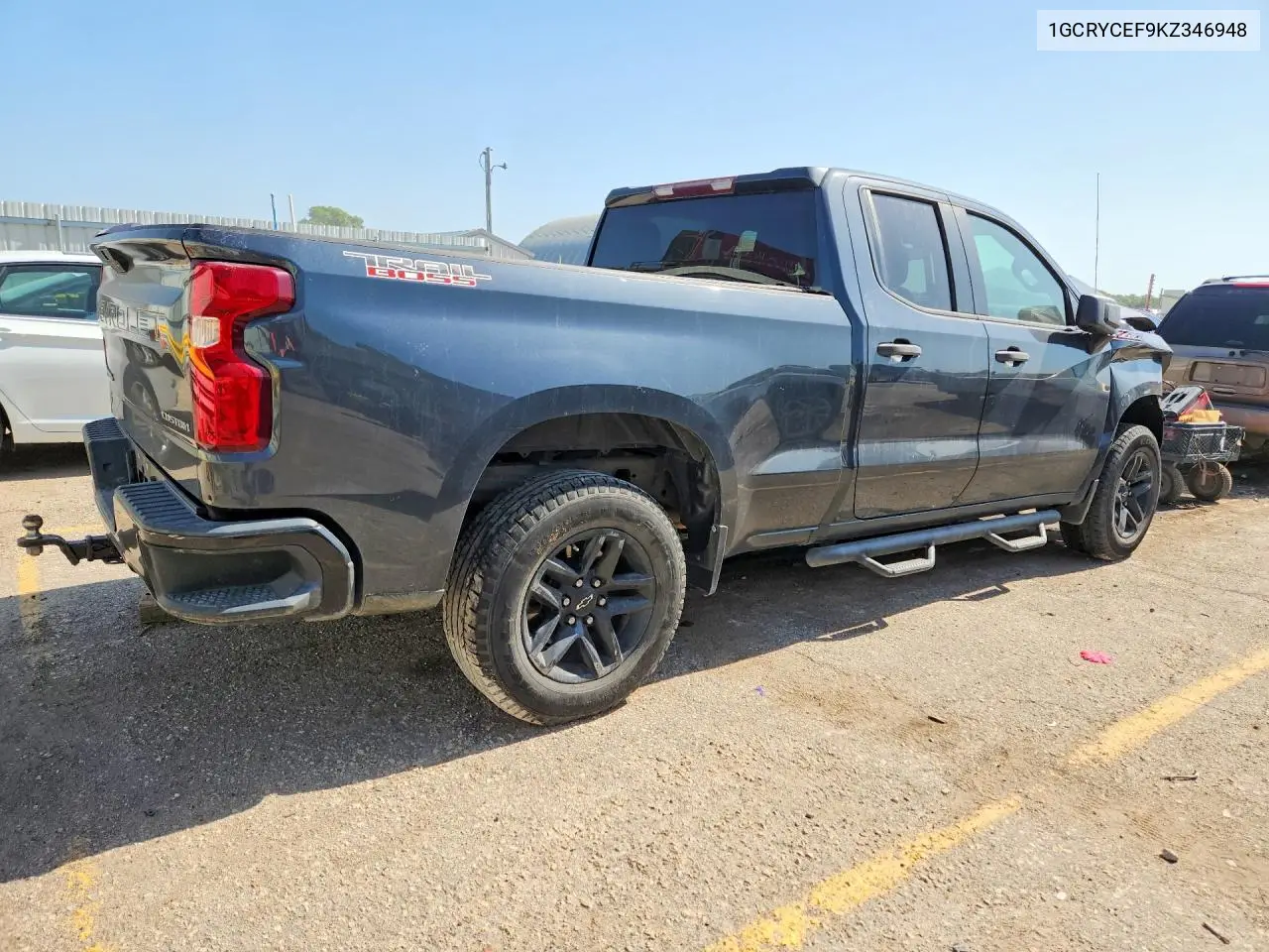 2019 Chevrolet Silverado K1500 Trail Boss Custom VIN: 1GCRYCEF9KZ346948 Lot: 61897696