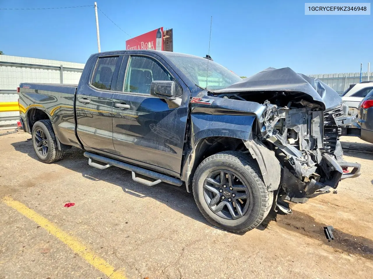 2019 Chevrolet Silverado K1500 Trail Boss Custom VIN: 1GCRYCEF9KZ346948 Lot: 61897696