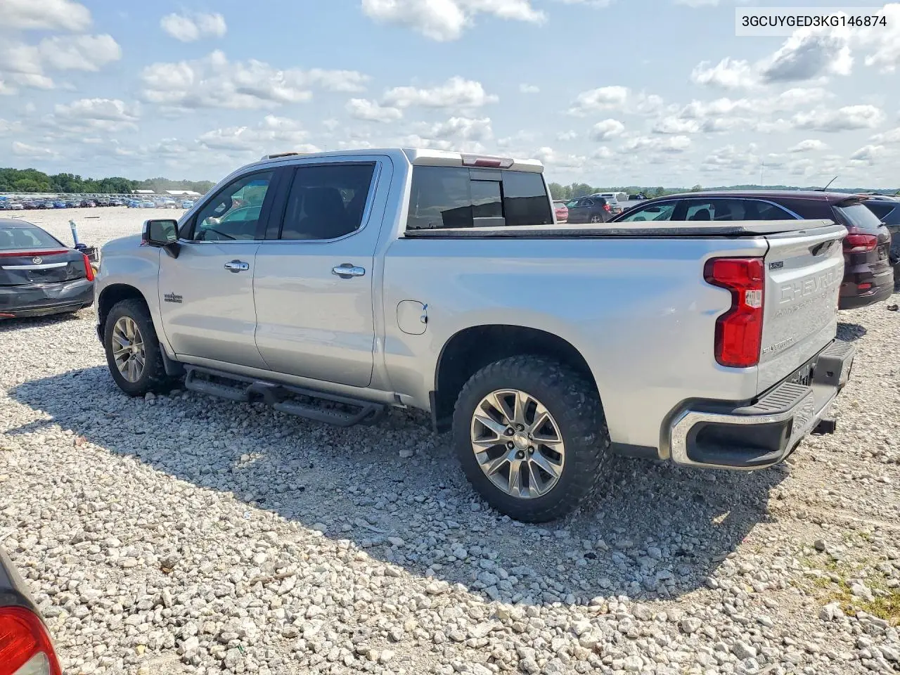 2019 Chevrolet Silverado K1500 Ltz VIN: 3GCUYGED3KG146874 Lot: 61995296