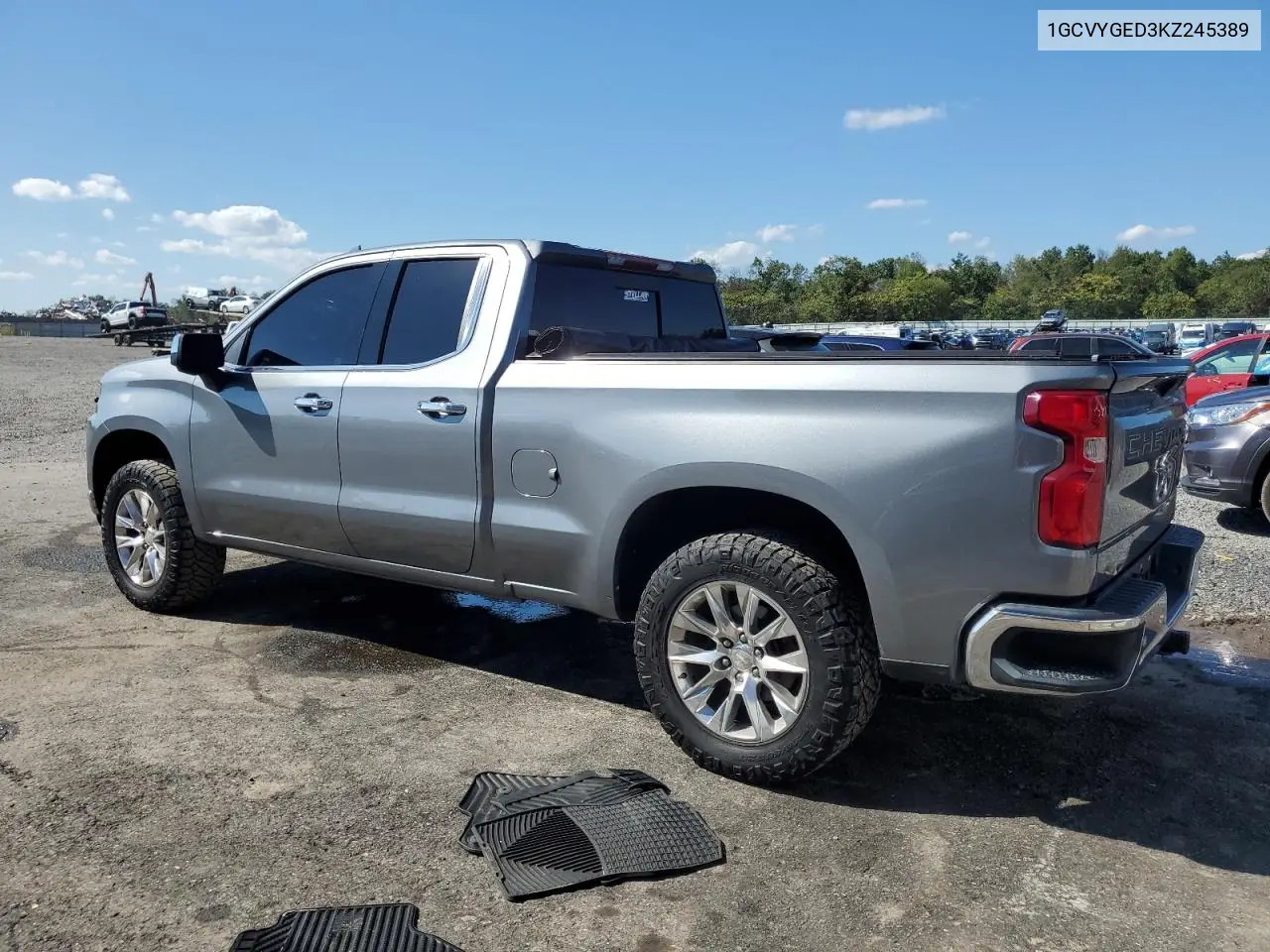 1GCVYGED3KZ245389 2019 Chevrolet Silverado K1500 Ltz