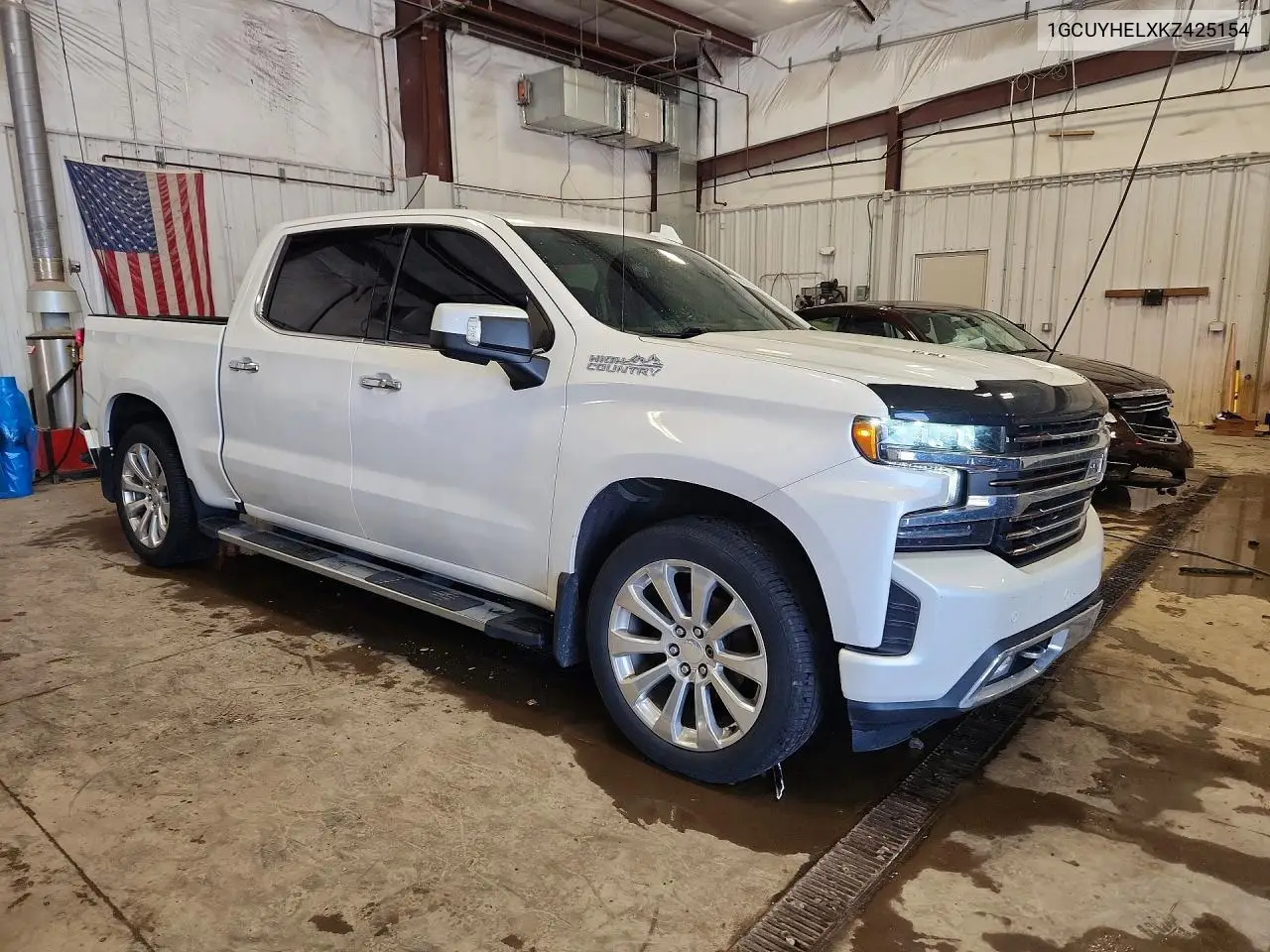 2019 Chevrolet Silverado K1500 High Country VIN: 1GCUYHELXKZ425154 Lot: 85614795