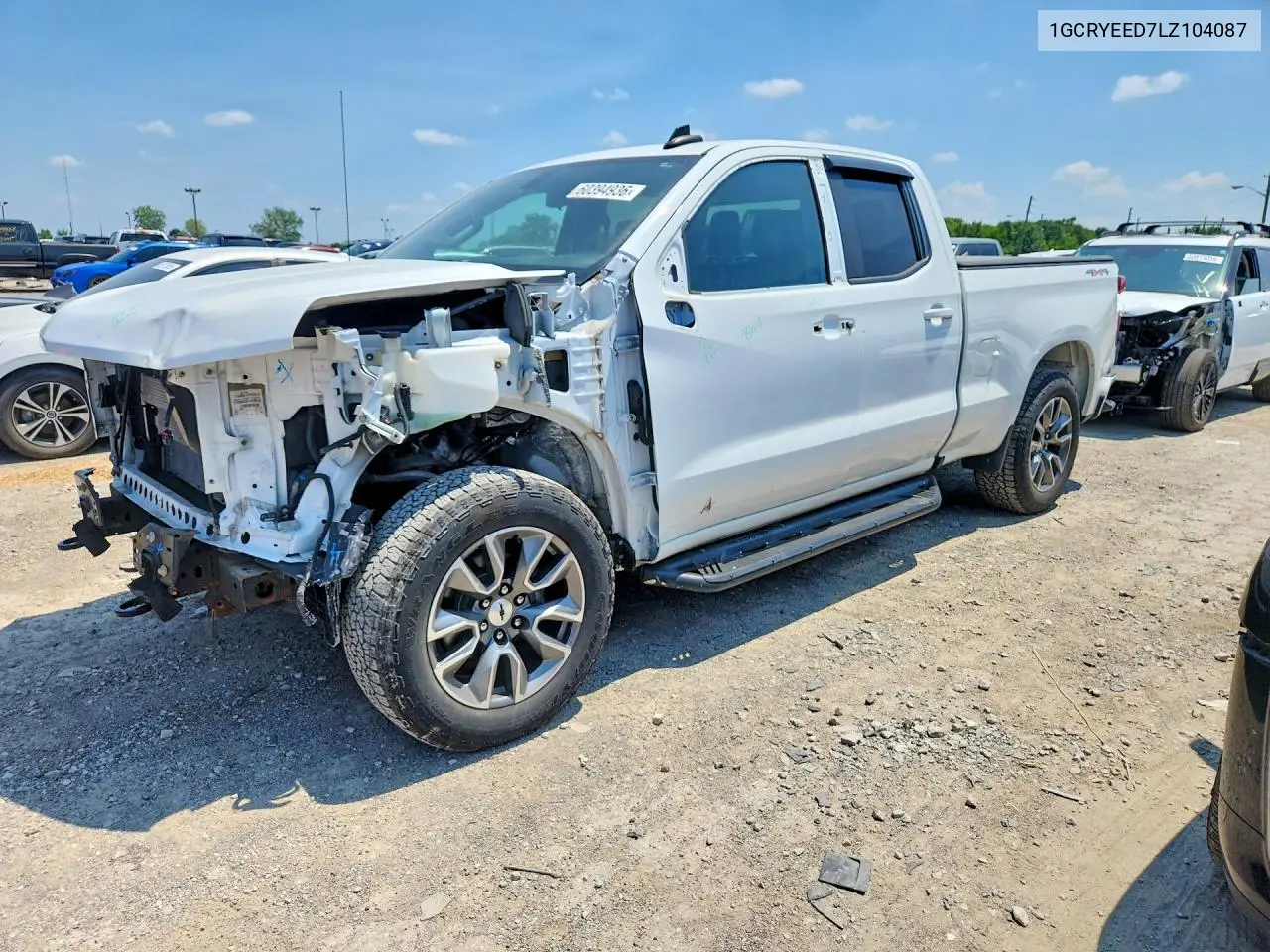 2020 Chevrolet Silverado K1500 Rst VIN: 1GCRYEED7LZ104087 Lot: 60394936