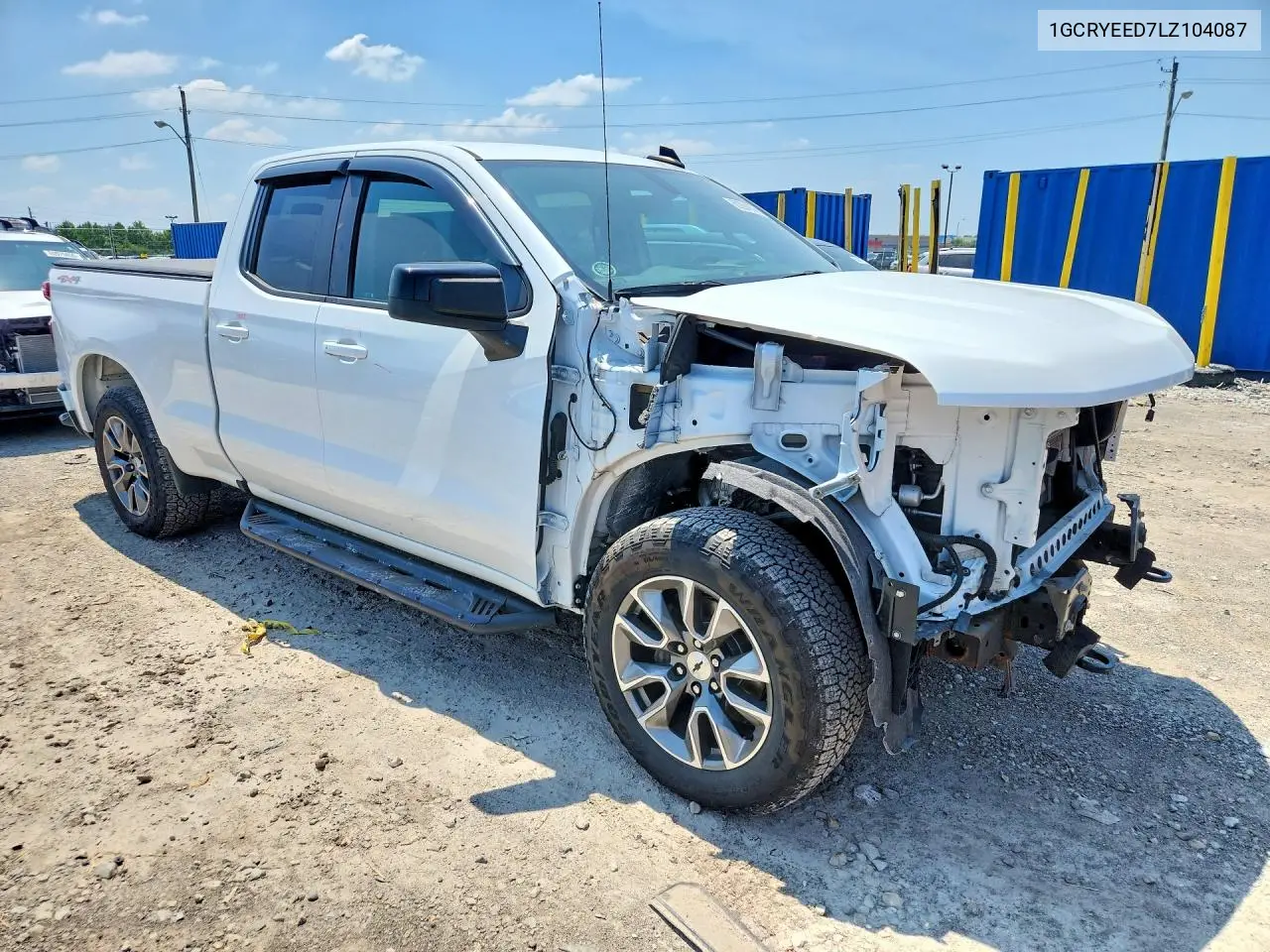 2020 Chevrolet Silverado K1500 Rst VIN: 1GCRYEED7LZ104087 Lot: 60394936