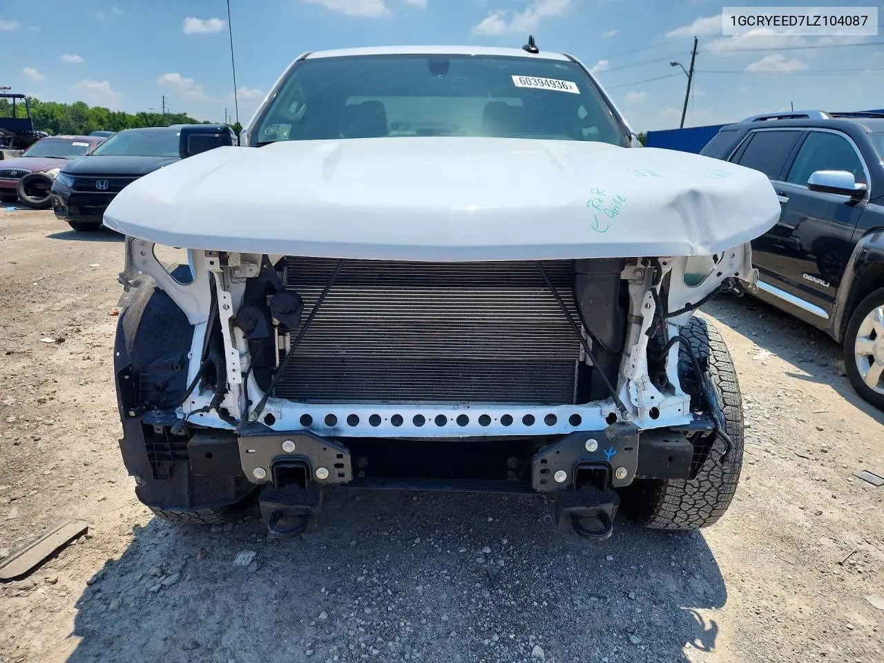 2020 Chevrolet Silverado K1500 Rst VIN: 1GCRYEED7LZ104087 Lot: 60394936